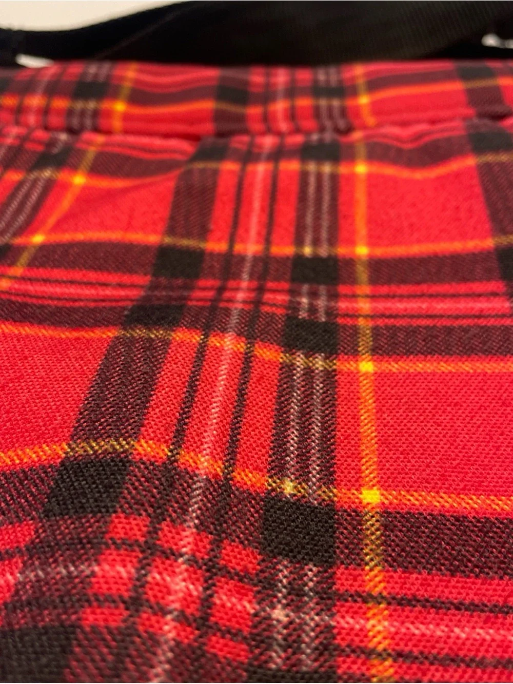 Rare SpongeBob SquarePants Messenger Bag. Nickelodeon. Red/Black Plaid Crossbody